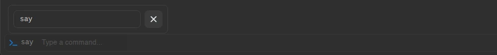 Console command prefix